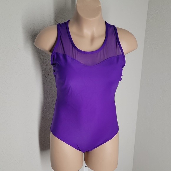 Subtle Shaper One-Piece Swimsuit ~ Sz 18W ~ Purple - Picture 2 of 6